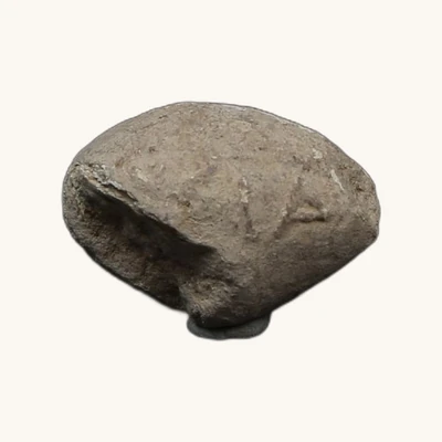 Ancient Mycenaean Greece – Lead sling bullet inscribed “ΣIA” – With Certificate of Authenticity - vue 4