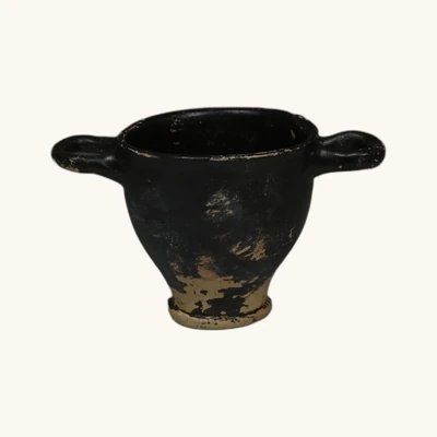 Ancient Greek Mycenaean Pottery Skyphos – 4th Century B.C. - vue 2