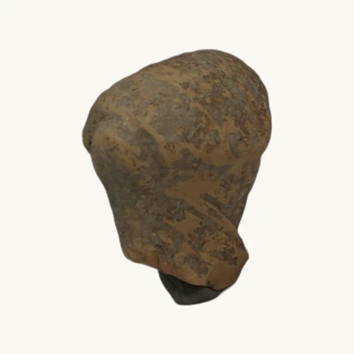 Grec antique mycénien – Tête de femme en terre cuite- Avec certificat d’authenticité - vue 4