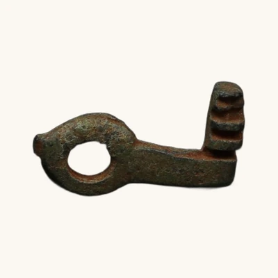 Clé romaine en bronze - Avec Certificat d'Authenticité - vue 4