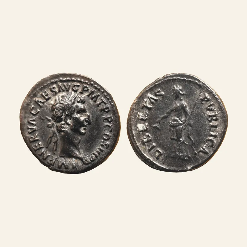 Nerva augustus, 96–98 Denarius 97, AR 19 mm, 3.46 g.