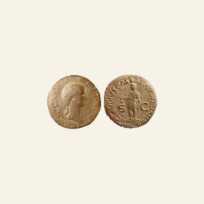 Antonia dupondius circa 41-50, Æ 13.40 g.