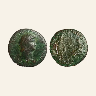 Nero augustus, 54 – 68 Sestertius, Lugdunum circa 65, Æ 21.89 g., 33 mm.