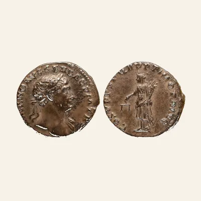 Avers, du denarius, pour Trajan (98-117), AR Denarius, 3.35g, Rome, struck AD 107-108, atelier de Rome, 98-117, RIC RIC II
