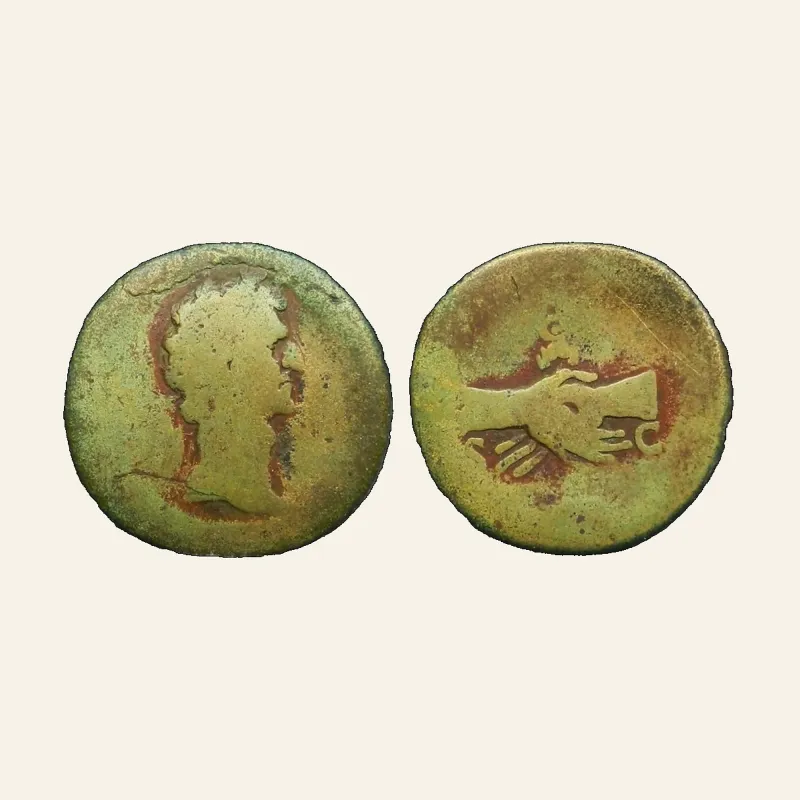 NERVA. 96-98 AD. Æ Sestertius (21.09 gm , 32 mm). Struck 97 AD.