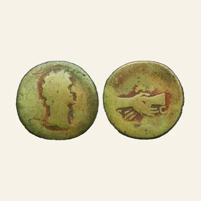 NERVA. 96-98 AD. Æ Sestertius (21.09 gm , 32 mm). Struck 97 AD.