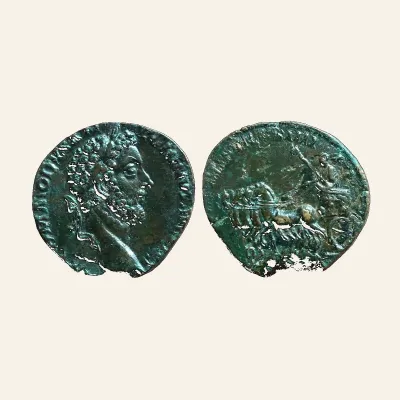 Commodus (177-192), AE Sestertius Rome, AD 183, Emperor in quadrigua RARE