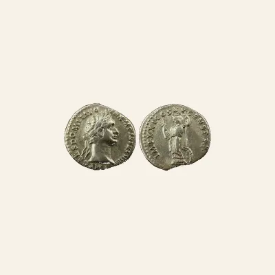 Domitian. 81 - 96 AD. Silver Denarius ( 19 mm, 3.45 g.). Rome mint, 90 AD.