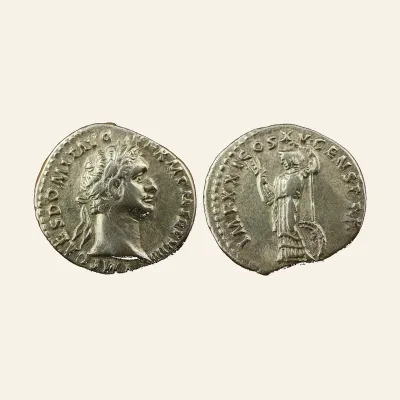 Domitian. 81 - 96 AD. Silver Denarius ( 19 mm, 3.45 g.). Rome mint, 90 AD.
