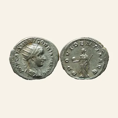 Gordian III, 238-244. Antoninianus (Silver, 23 mm, 4.35 g,) Rome 238/9