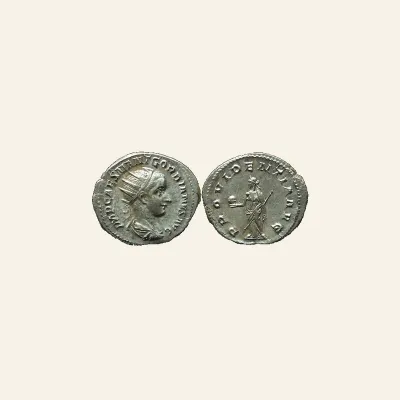 Gordian III, 238-244. Antoninianus (Silver, 23 mm, 4.35 g,) Rome 238/9