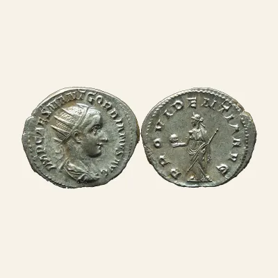 Gordian III, 238-244. Antoninianus (Silver, 23 mm, 4.35 g,) Rome 238/9