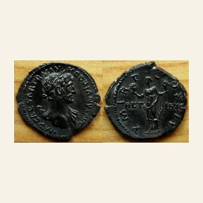 Hadrian, 117-138 Denarius 118, AR 3.23 g.