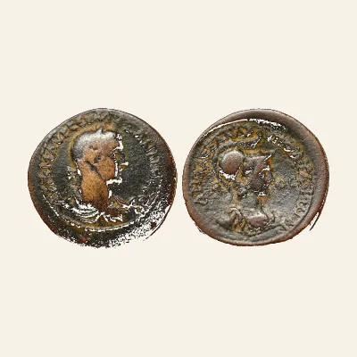 Avers, pour Severus Alexander AE Medallion (39 mm, 22.79 g) Cilicia Aegeae VERY RARE, 235 AD, RIC BMC 19 S26