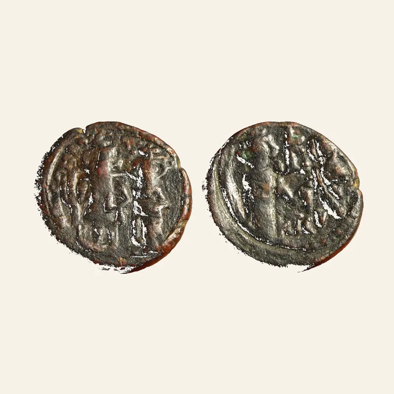 Constans II. 641-668. Æ follis (22mm, 8.97 g). Carthage mint. Struck 662-667