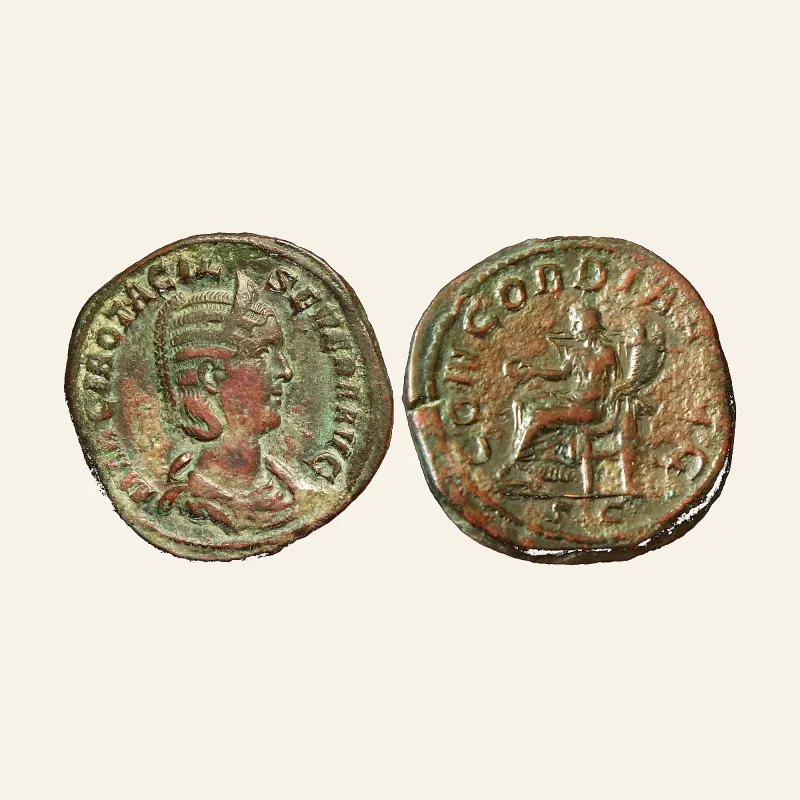 Otacilia Severa AE Sestertius 244-249. CONCORDIA