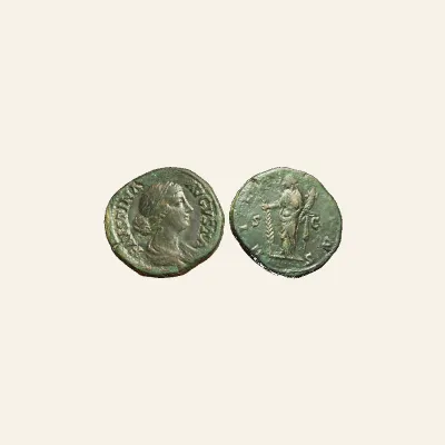 Faustina II, Sestertius, Rome, 161-176; Æ (25,39 g; 30 mm)