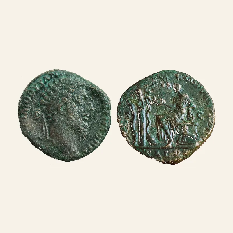 Commodus Æ Sestertius. Rome, AD 184-185. VERY RARE