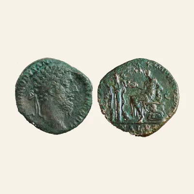 Commodus Æ Sestertius. Rome, AD 184-185. VERY RARE