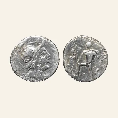 C. Poblicius Malleolus. Denarius; C. Poblicius Malleolus; c. 96 BC, Denarius, 3.27g.