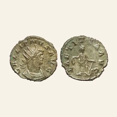 Gallienus.Billon Antoninianus, AD 260-268. Mediolanum.