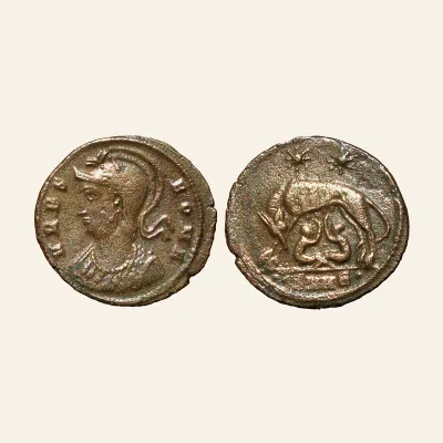 Commemorative Series. AD 330-354. Æ Follis (18mm, 1.84 g,). Cyzicus mint. RARE