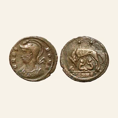 Commemorative Series. AD 330-354. Æ follis (18mm, 1.84 g,). Cyzicus mint. RARE