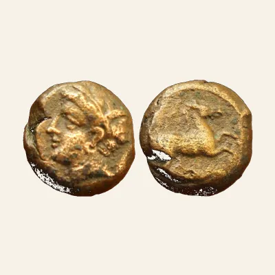 Reverse, for Siculo-Punic AE 15mm. ca 4th century BC.