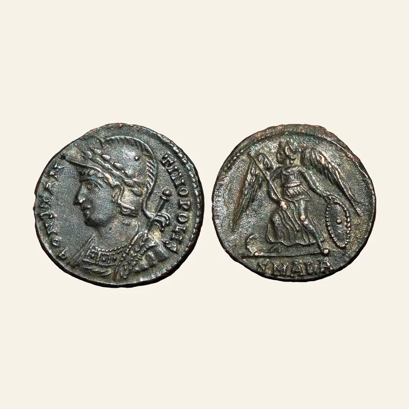 Constantine I, 306-337. Commemorative Issue - follis (Bronze, 3.65 g).