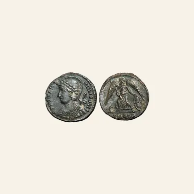 Constantine I, 306-337. Commemorative Issue - follis (Bronze, 3.65 g).