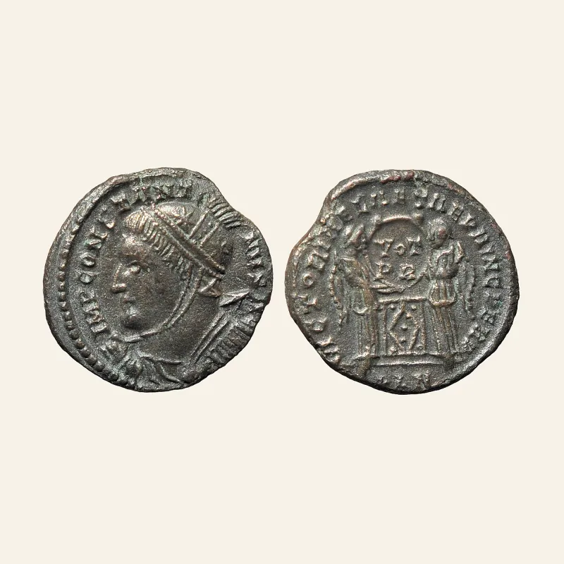 Constantine I 'the Great' (307/10-337 AD). follis AE (17mm 2.70g) London.