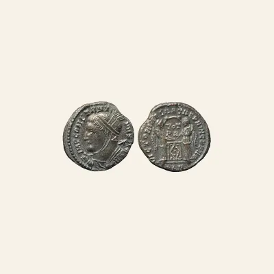 Constantine I 'the Great' (307/10-337 AD). follis AE (17mm 2.70g) London.