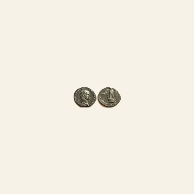 Reverse, of the denarius, for Vespasian AR Denarius. Rome, AD 73., mint of Rome