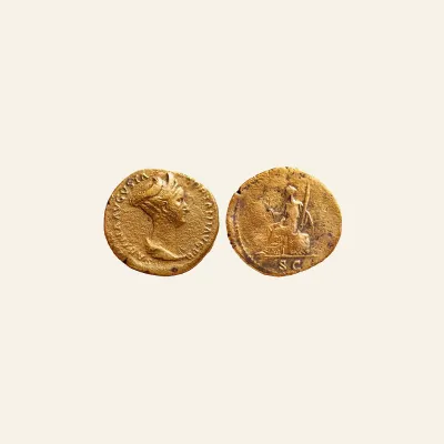 Reverse, of the as, for Sabina, wife of Hadrian, as circa 134, Æ 10.31 g.