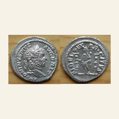 Caracalla AR Denarius. Rome, AD 210-213.