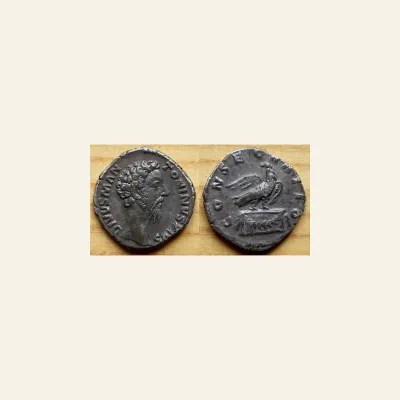 Divus Marcus Aurelius, died 180. Denarius (Silver, 18 mm, 3.34 g,), Rome,