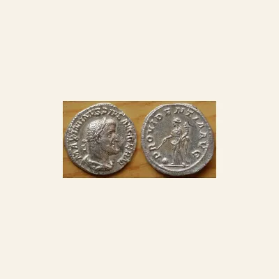 Maximinus I (AD 235-238). AR denarius (20mm, 3.08 gm) Rome, AD 236-238.
