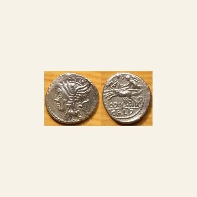 C. Coelius Caldus. Denarius 104, AR 18 mm, 3.90 g.