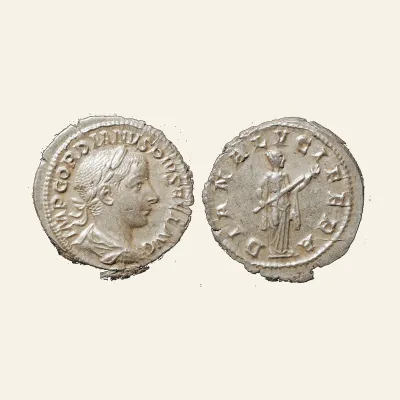 Gordian III (AD 238-244). AR denarius (19mm, 3.71 gm, 12h). Rome, summer AD 241.