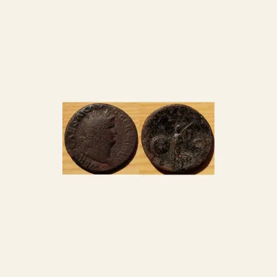 Nero. 54-68 AD. AE as (9.44g, 28mm). Rome. 65 AD.