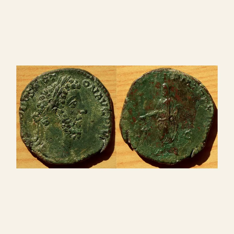 Commodus Æ Sestertius. Rome, AD 184-185.