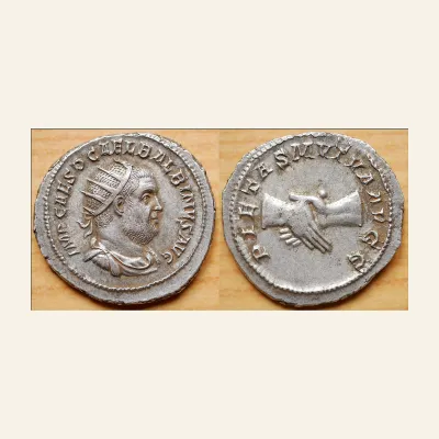 Balbinus AR Antoninianus. (4.92g, 23mm) Rome, AD 238.