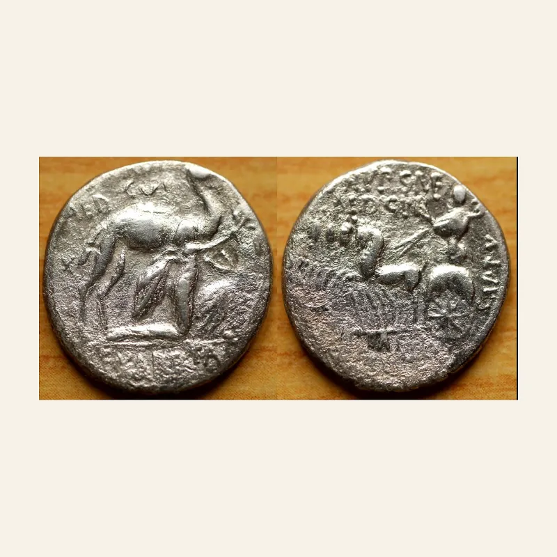 M. Aemilius Scaurus, P. Plautius Hypsaeus. Denarius 58, AR 3.63 g.