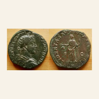 Commodus augustus, 177–192 Sestertius 178, Æ 26.48 g.
