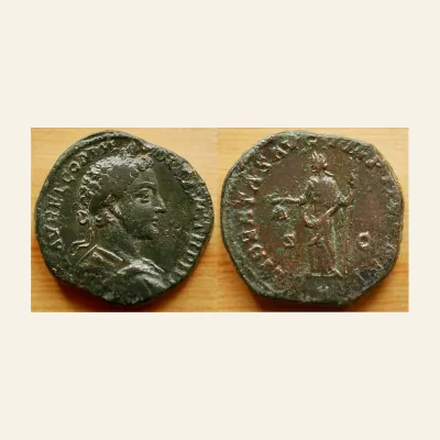 Commodus augustus, 177–192 Sestertius 178, Æ 26.48 g.