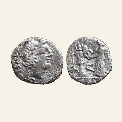 C. Egnatuleius C. f. Quinarius 97, AR 1.52 g.
