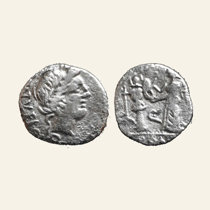 C. Egnatuleius C. f. Quinarius 97, AR 1.52 g.