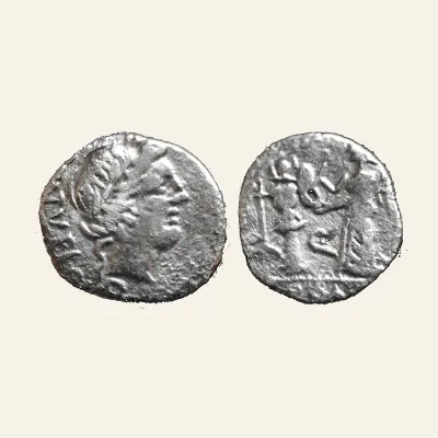 C. Egnatuleius C. f. Quinarius 97, AR 1.52 g.