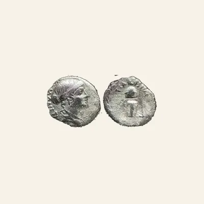 Revers, du denarius, pour T. Carisius. Denarius 46, AR 3.49 g., RIC Sear Imperators 70