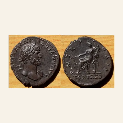 Hadrian, 117-138. Denarius (Silver, 18 mm, 3.07 g, 7 h), Rome, 118.